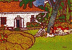 Rippl-Rónai József Piknik a Római-parti villa kertjében című festménye